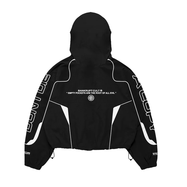 Bankrupt Cult Windbreaker Set In Black