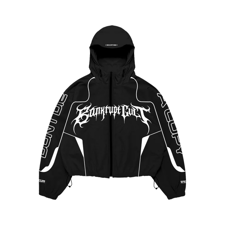 Bankrupt Cult Windbreaker Set In Black
