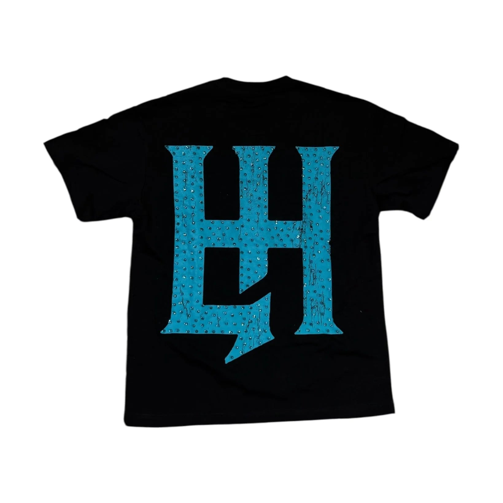 Life Hustlers Brand “Basic Tee ” Black Aqua T-Shirt