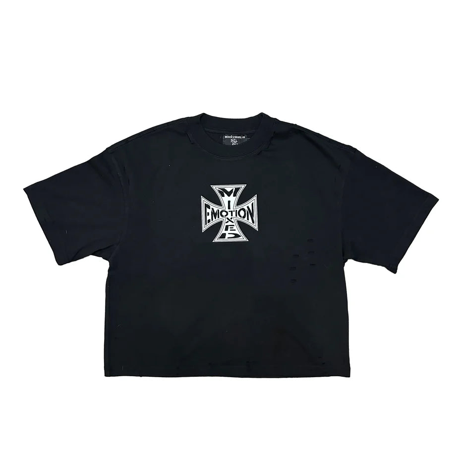Mixed Emotion Classic T-Shirt Boxy Fit In Black