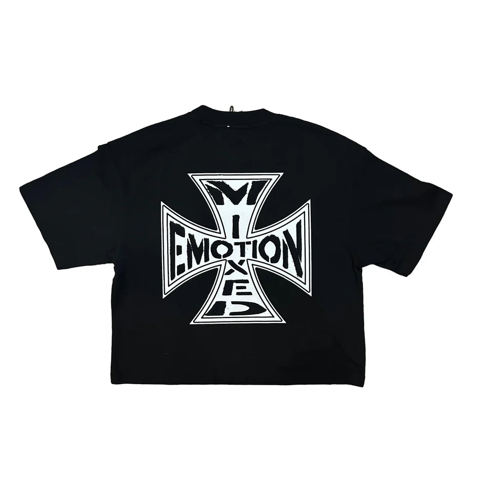 Mixed Emotion Classic T-Shirt Boxy Fit In Black