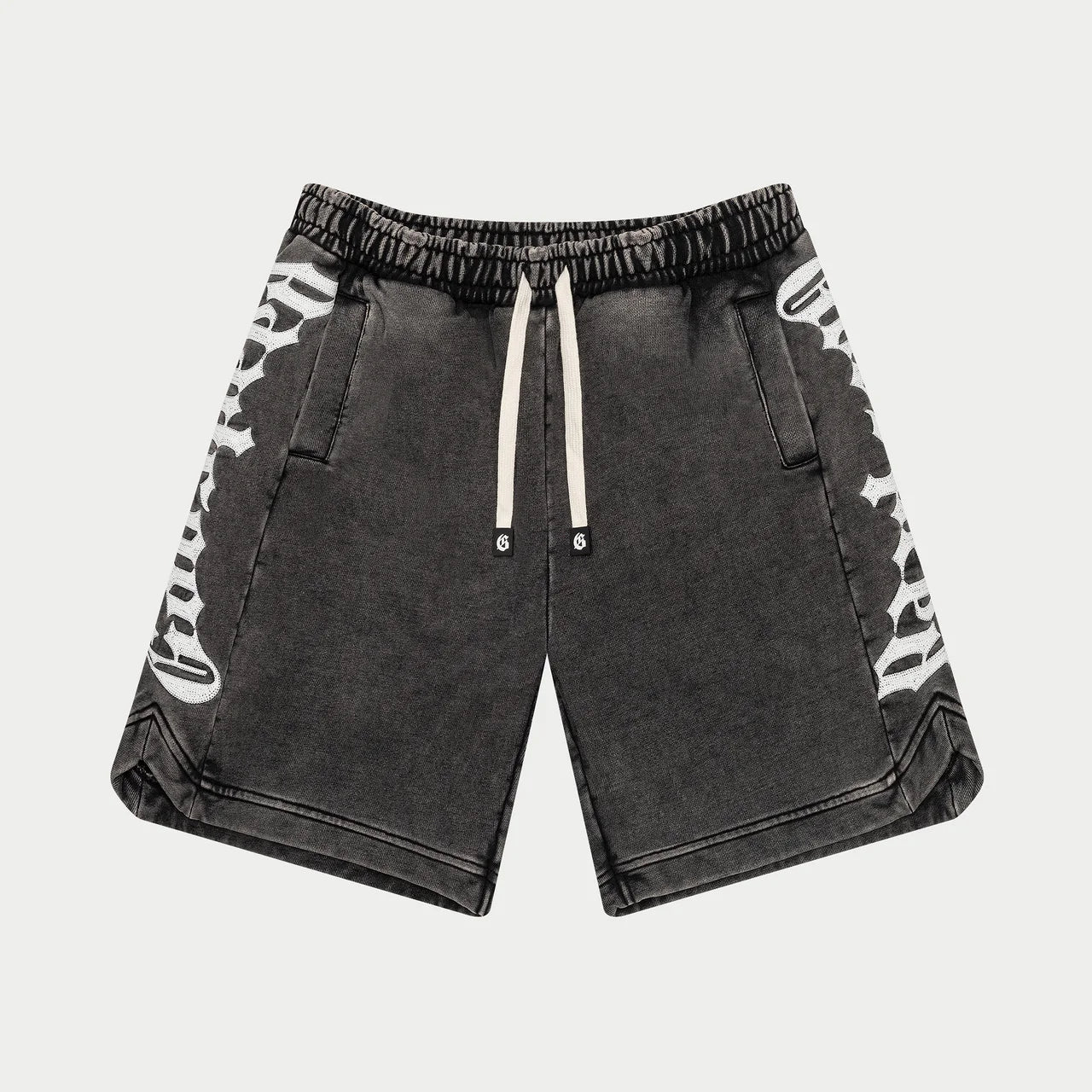 Godspeed New York Courtside Shorts In Charcoal Wash