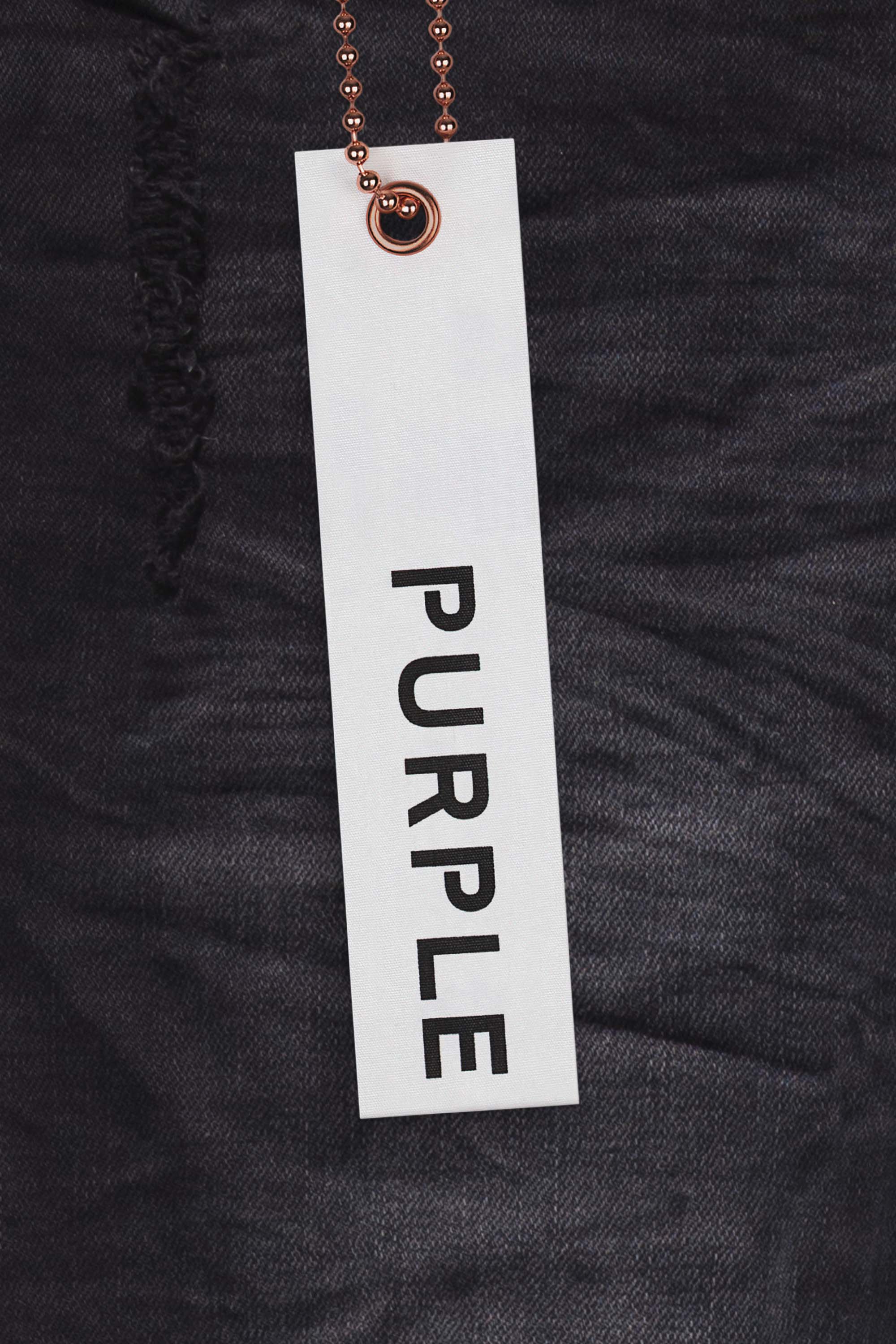 Purple Brand Jeans Wash Blowout Jeans In Black P002-BLB