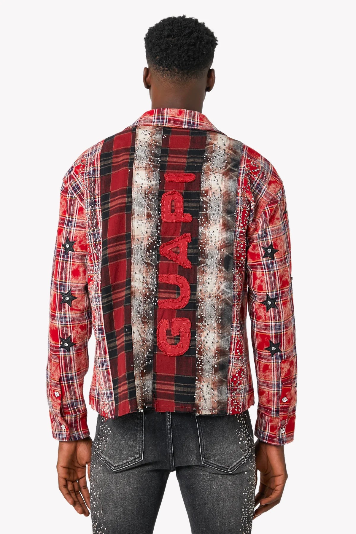 Guapi Blood Red Patch Flannel Shirt