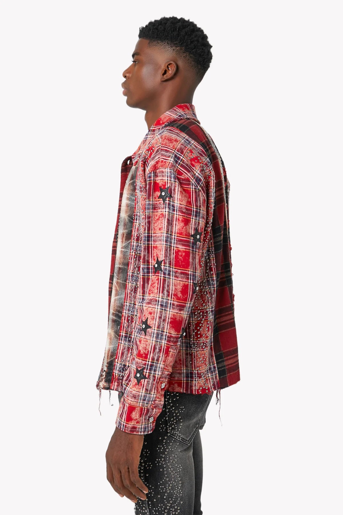 Guapi Blood Red Patch Flannel Shirt