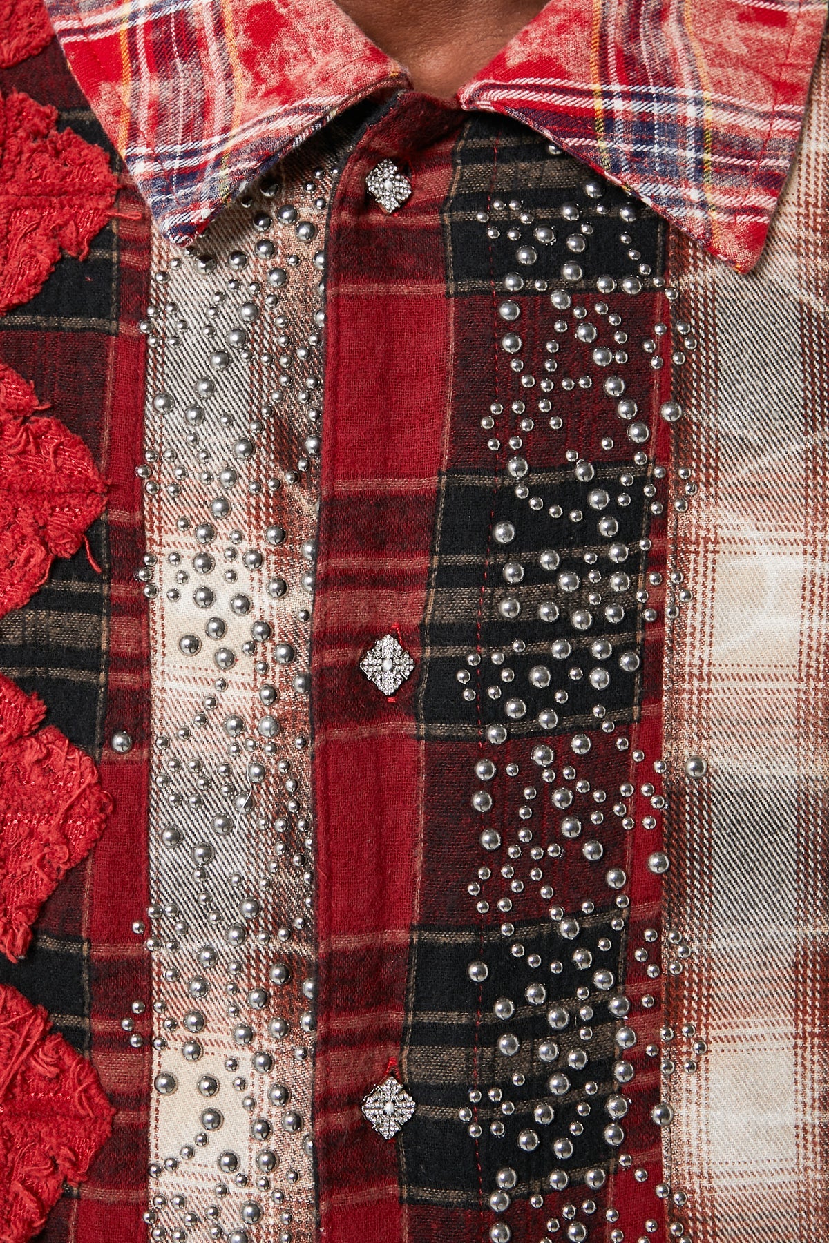 Guapi Blood Red Patch Flannel Shirt
