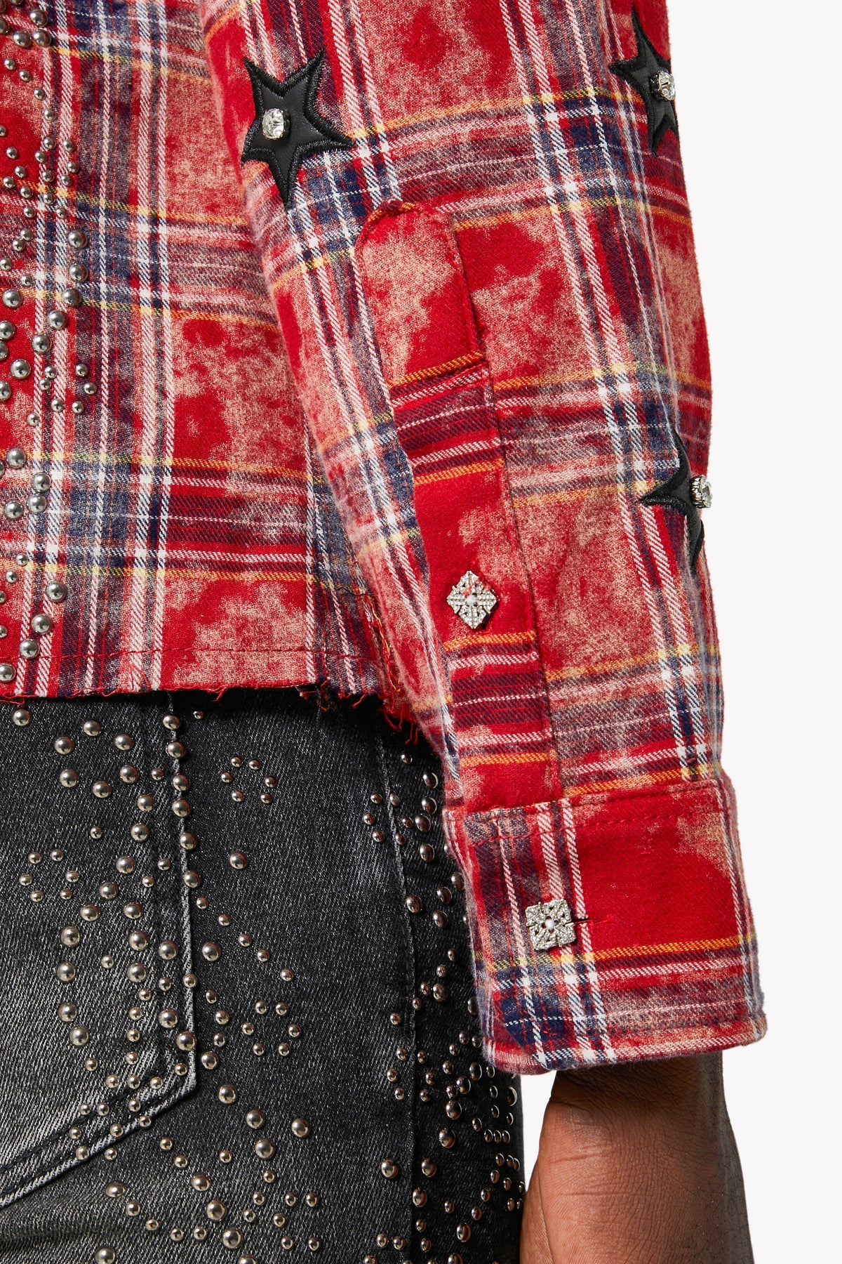 Guapi Blood Red Patch Flannel Shirt