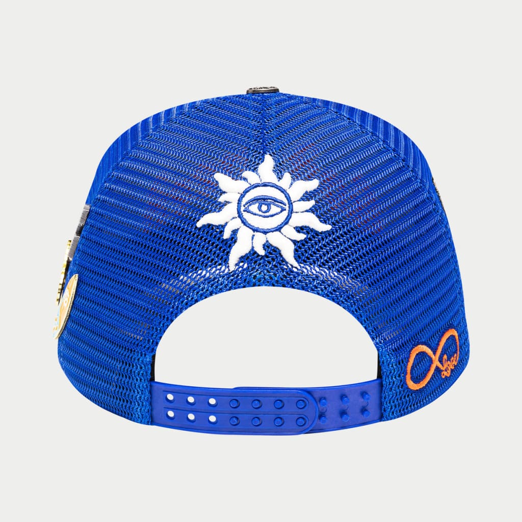 Godspeed Forever Trucker Hat Blue/Orange