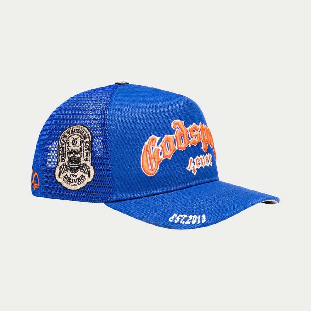 Godspeed Forever Trucker Hat Blue/Orange