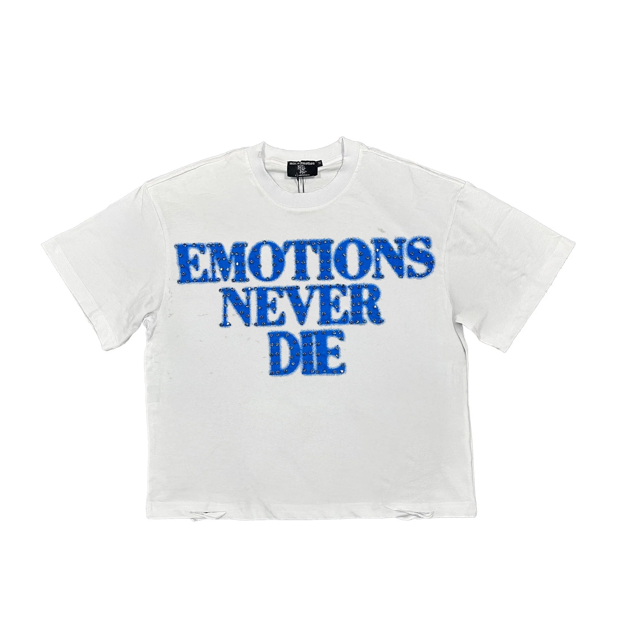 Mixed Emotions Blue End Rhinestone T-Shirt