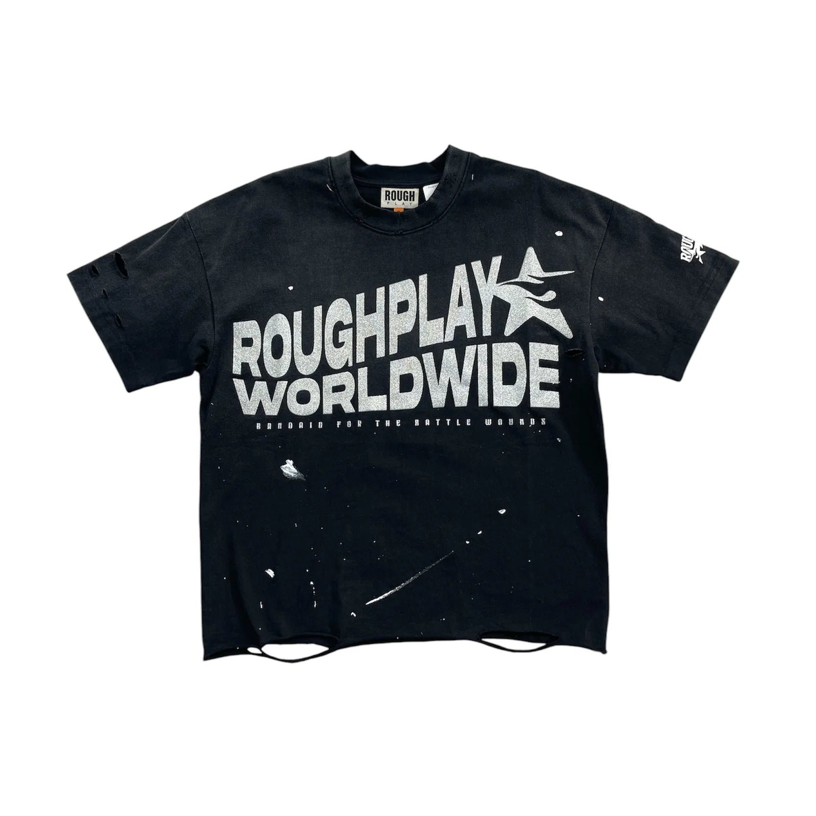 RoughPlay Worldwide Short Sleeve T-Shirt In Black/Silver