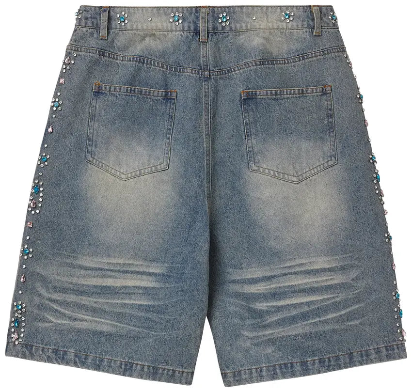 Vale Forever Candy Jorts In Mid Blue