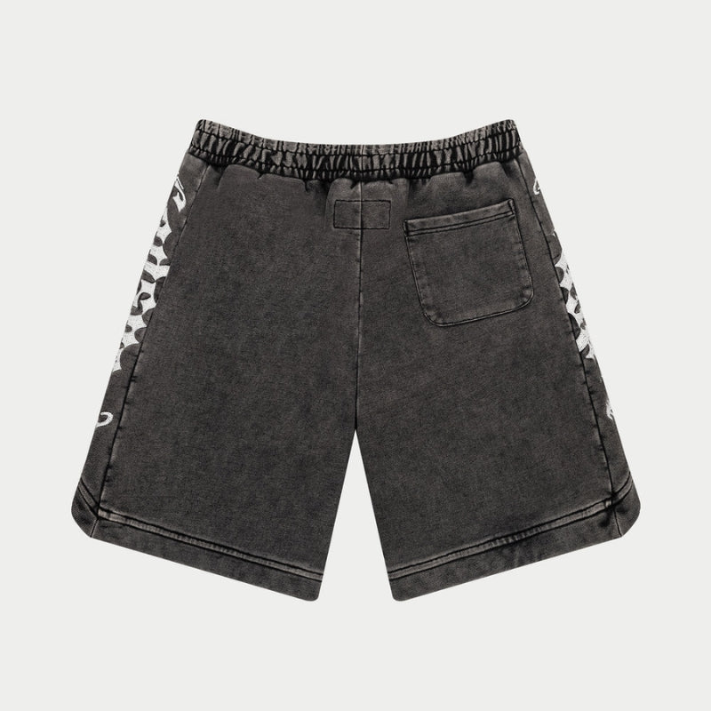 Godspeed Courtside Shorts In Charcoal Wash