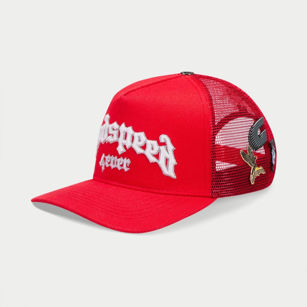 Godspeed Forever Trucker Hat Cherry