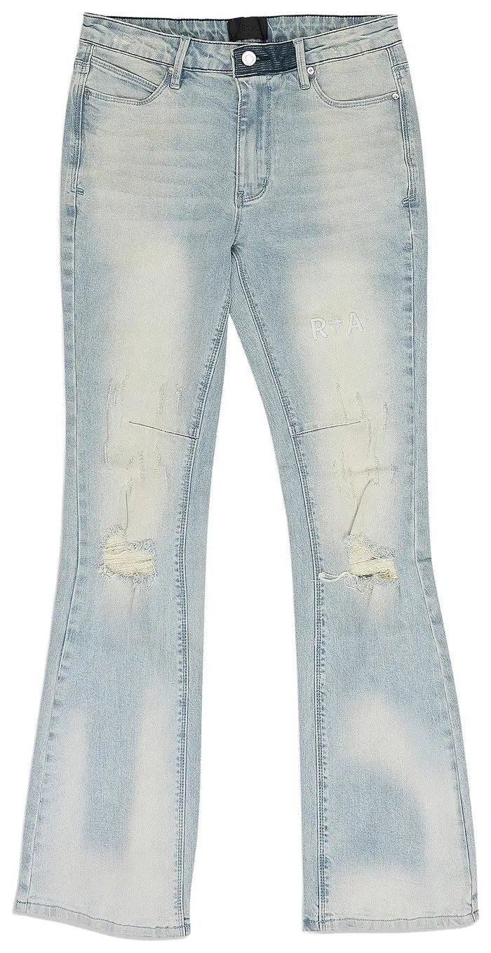 RtA Jean Denis Blue Clouds Flare Jeans (MUDWD900-B1104BLCLD)