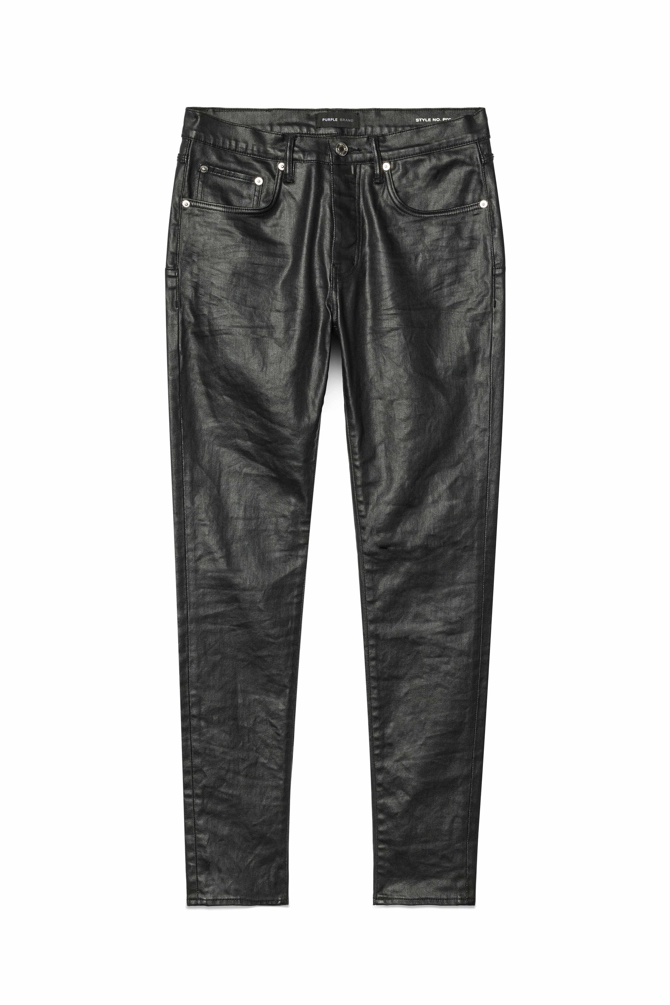 Purple Brand P001 Coated Jeans In Black P001-SFVB125