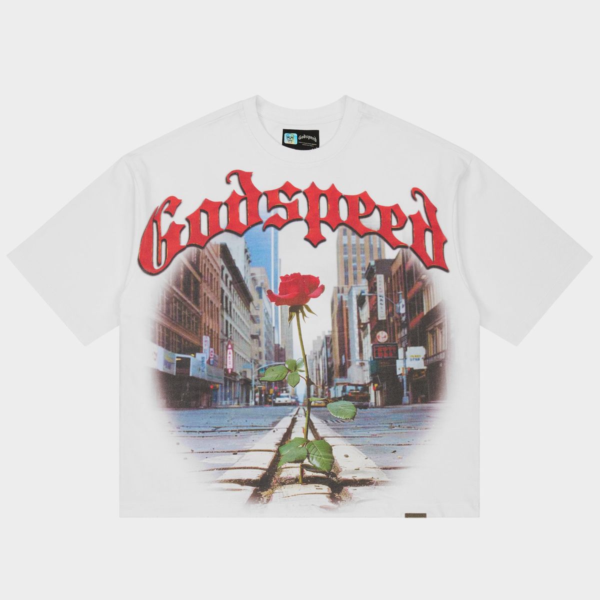 Godspeed Concrete Rose T-Shirt In White
