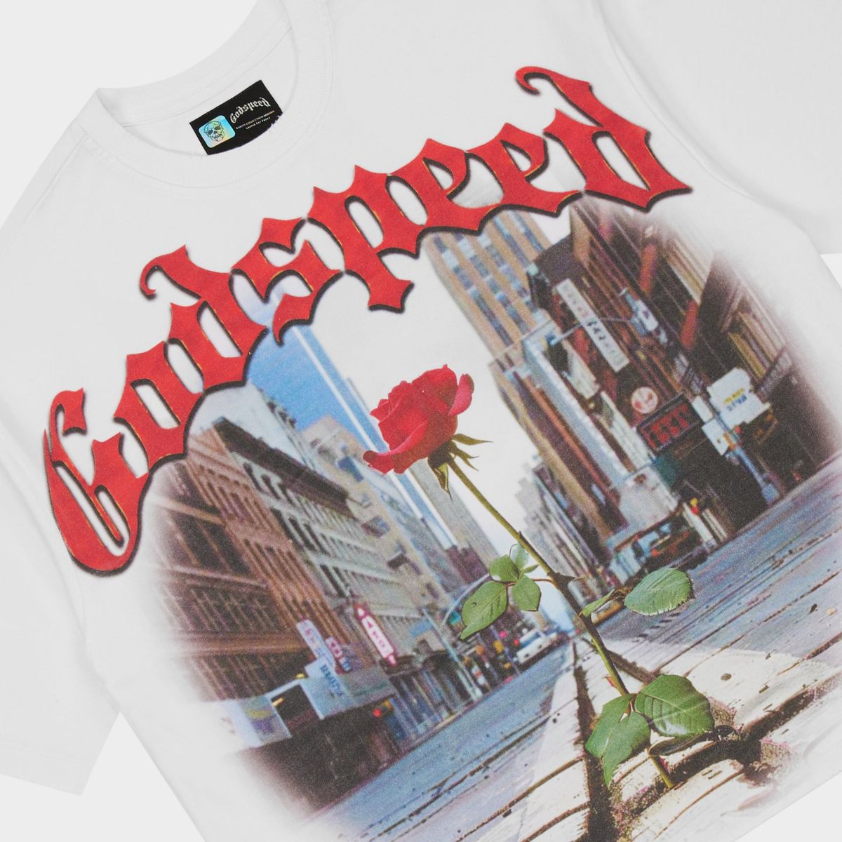 Godspeed Concrete Rose T-Shirt In White