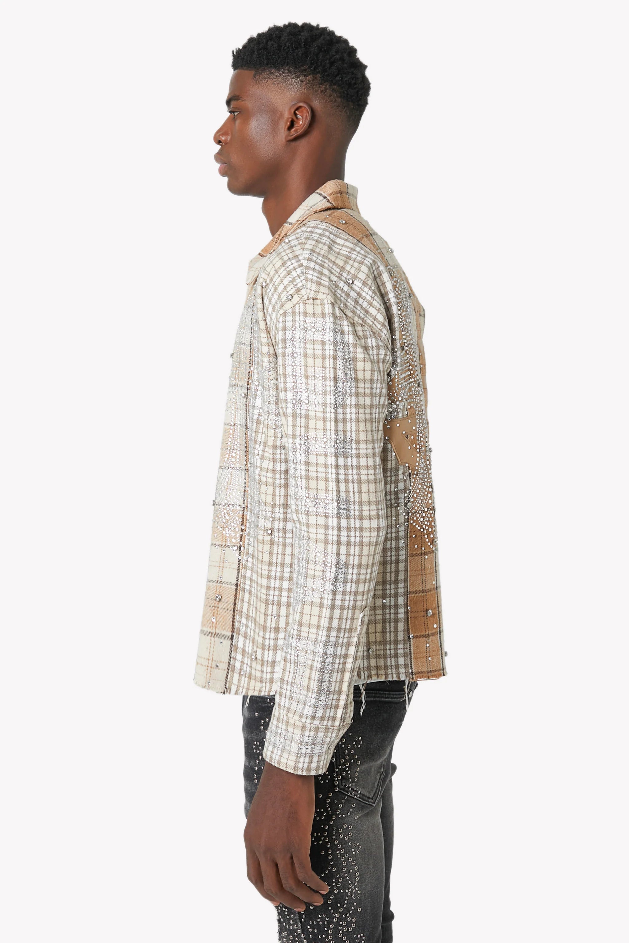 Guapi Cream Cross Flannel Shirt