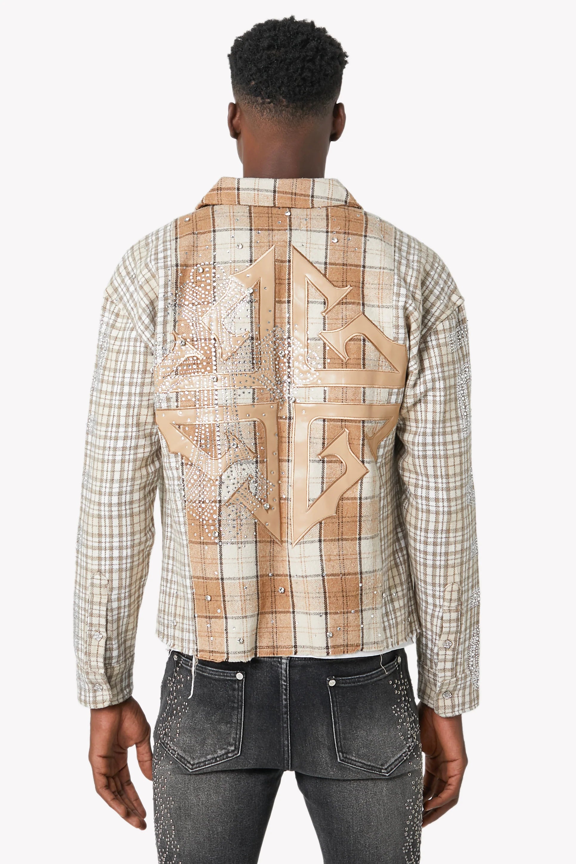 Guapi Cream Cross Flannel Shirt