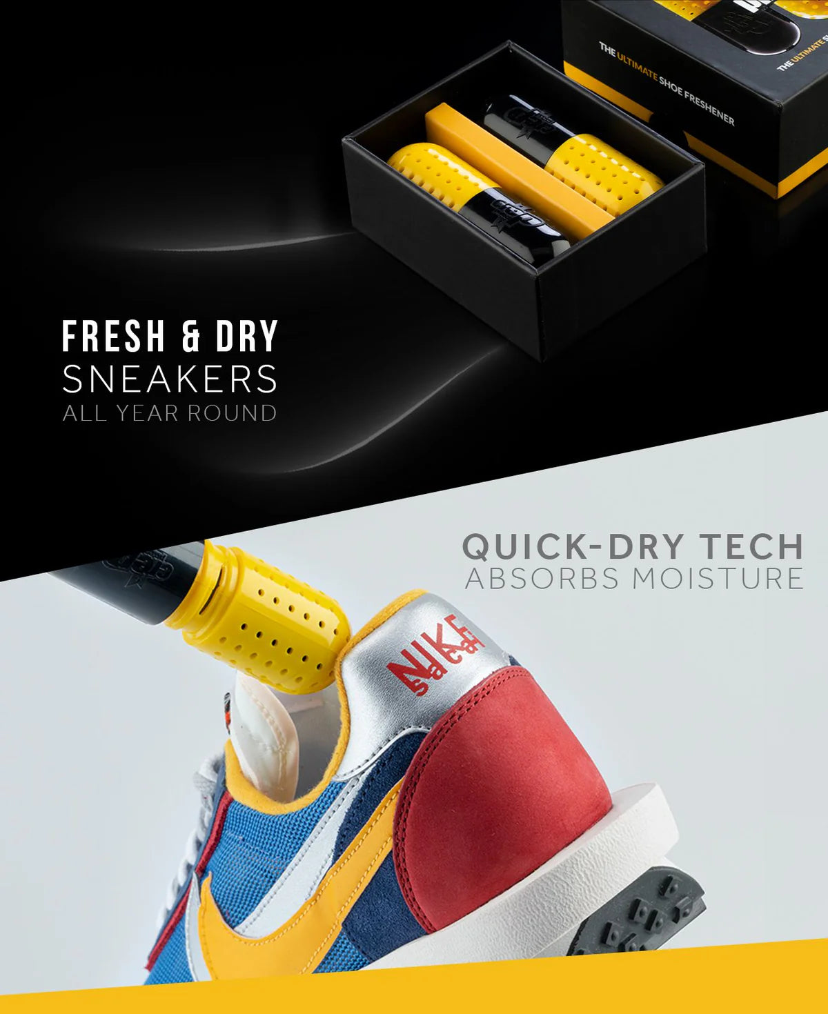 Crep Protect Pill Shoe Refresher - Ultimate Sneaker Deodorant, Odor Eliminator, Fresh Cotton Fragrance (Pack of 2)