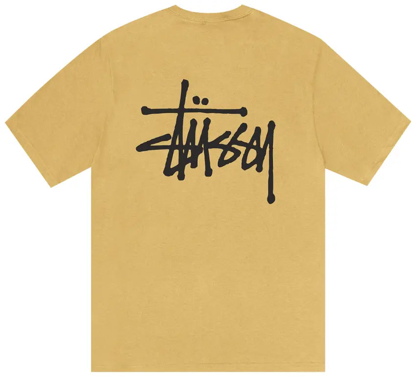 Stussy Basic Logo T-shirt In Curry