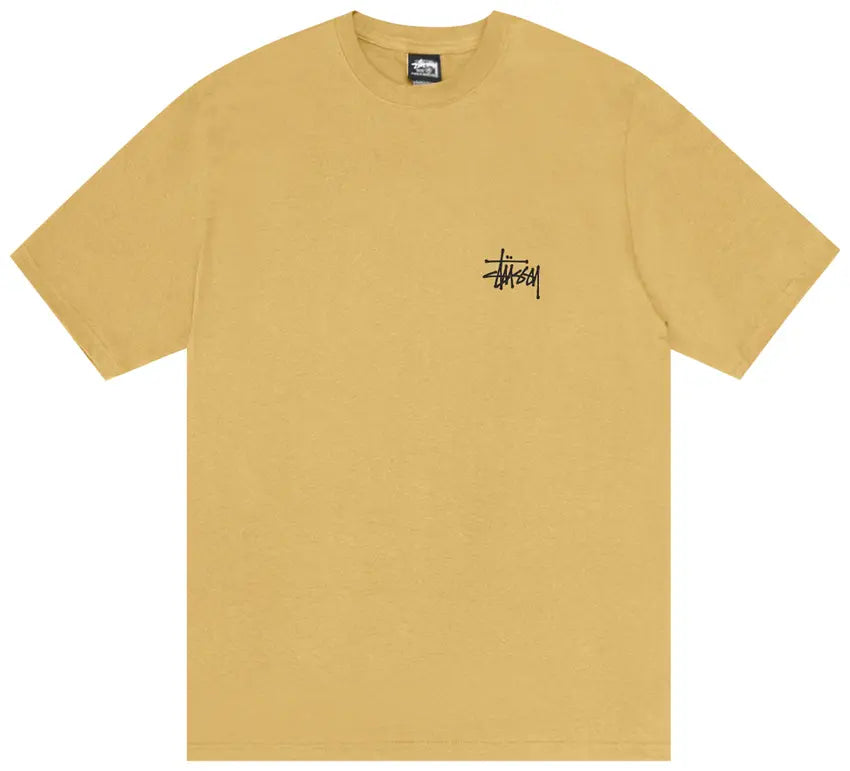 Stussy Basic Logo T-shirt In Curry
