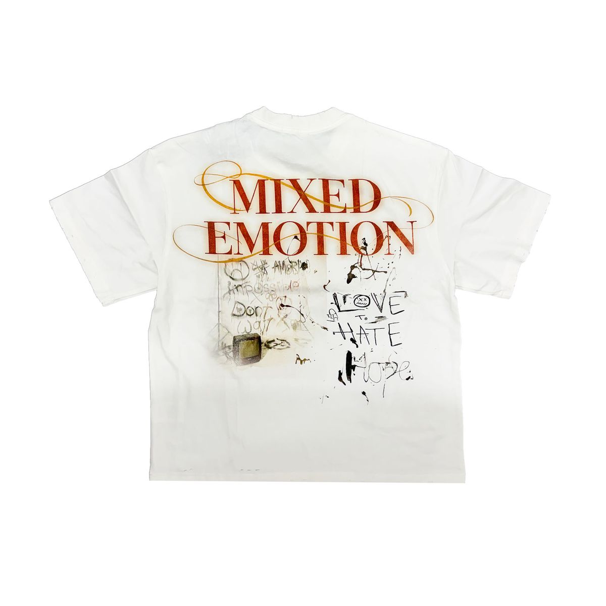 Mixed Emotion Deja Vu T-Shirt In White