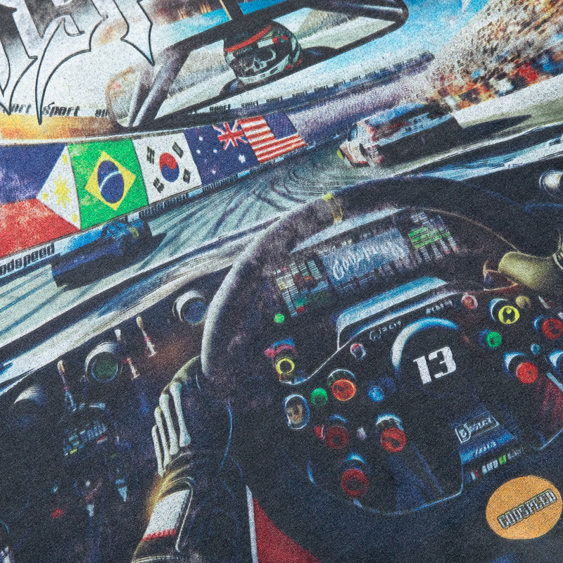 Godspeed Drivers Seat T-shirt In Grey Wash