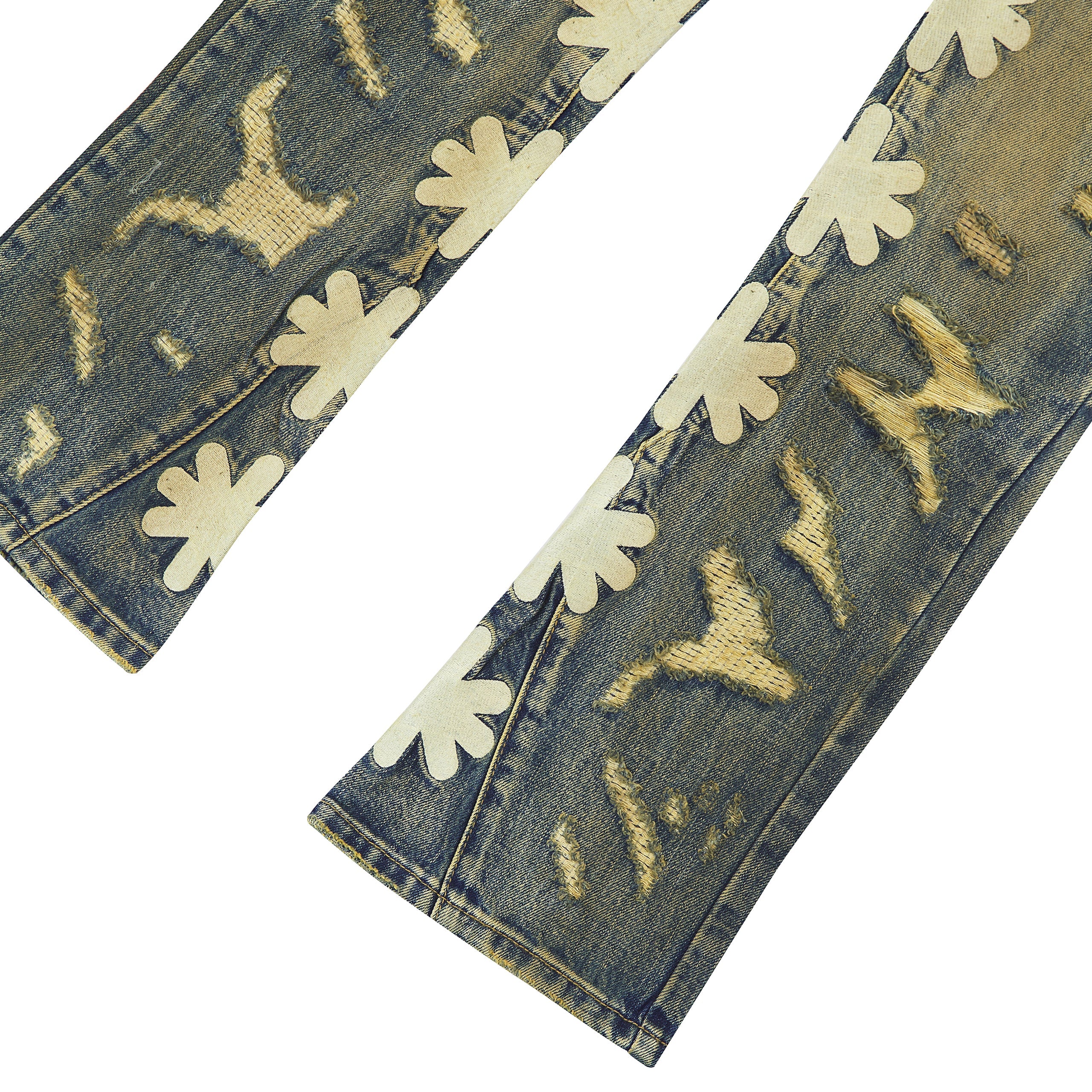 LOSTSHDWS DSTRY SUN LOGO DIRTY DENIM (SAND)