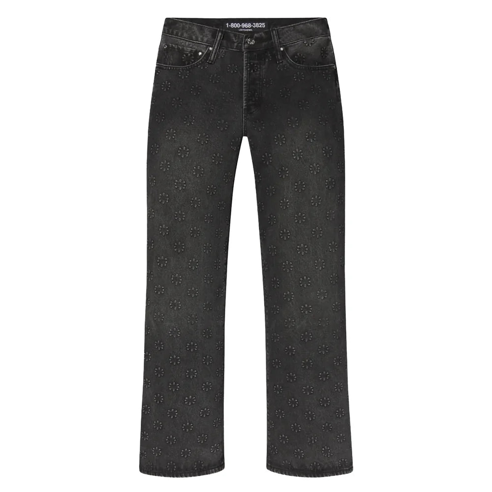 Lost Shdws Embossed Denim Jeans