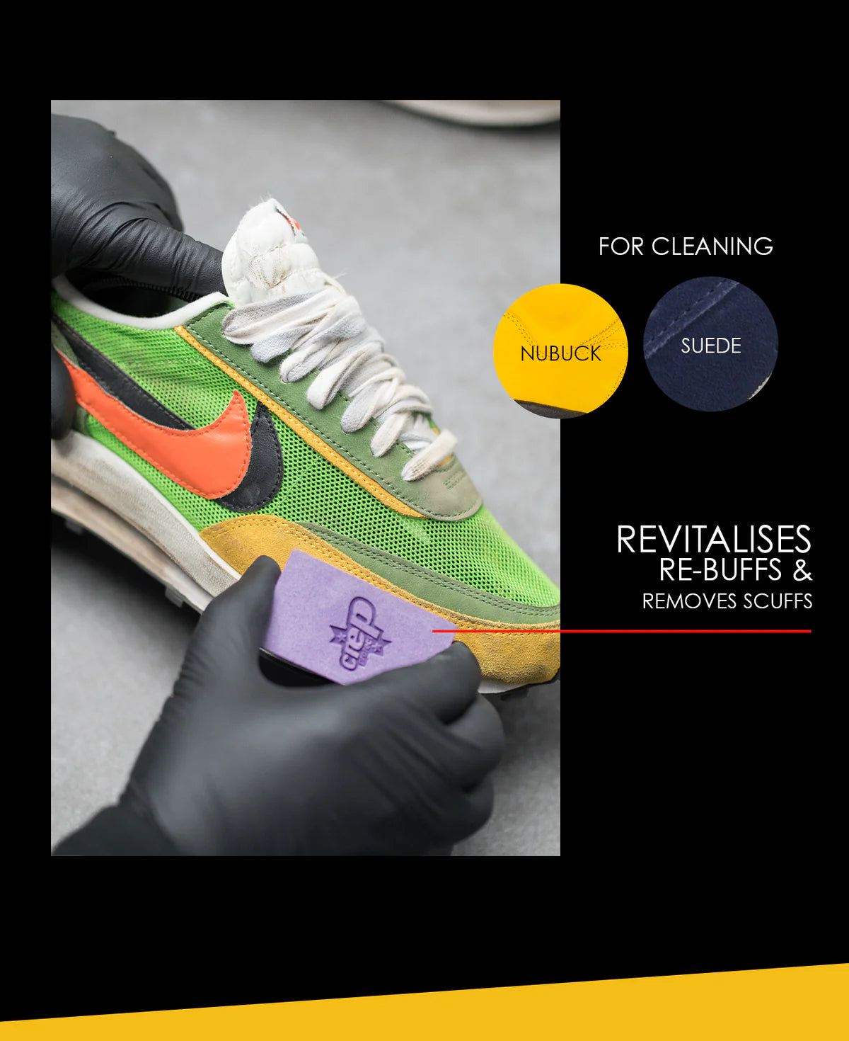 Crep Protect Eraser - Sneaker Cleaner for Suede and Nubuck Shoes