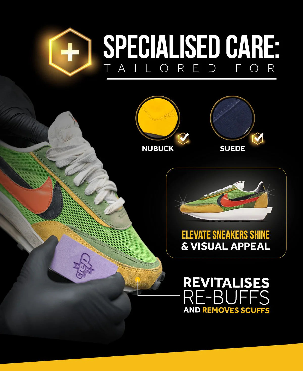 Crep Protect Eraser - Sneaker Cleaner for Suede and Nubuck Shoes