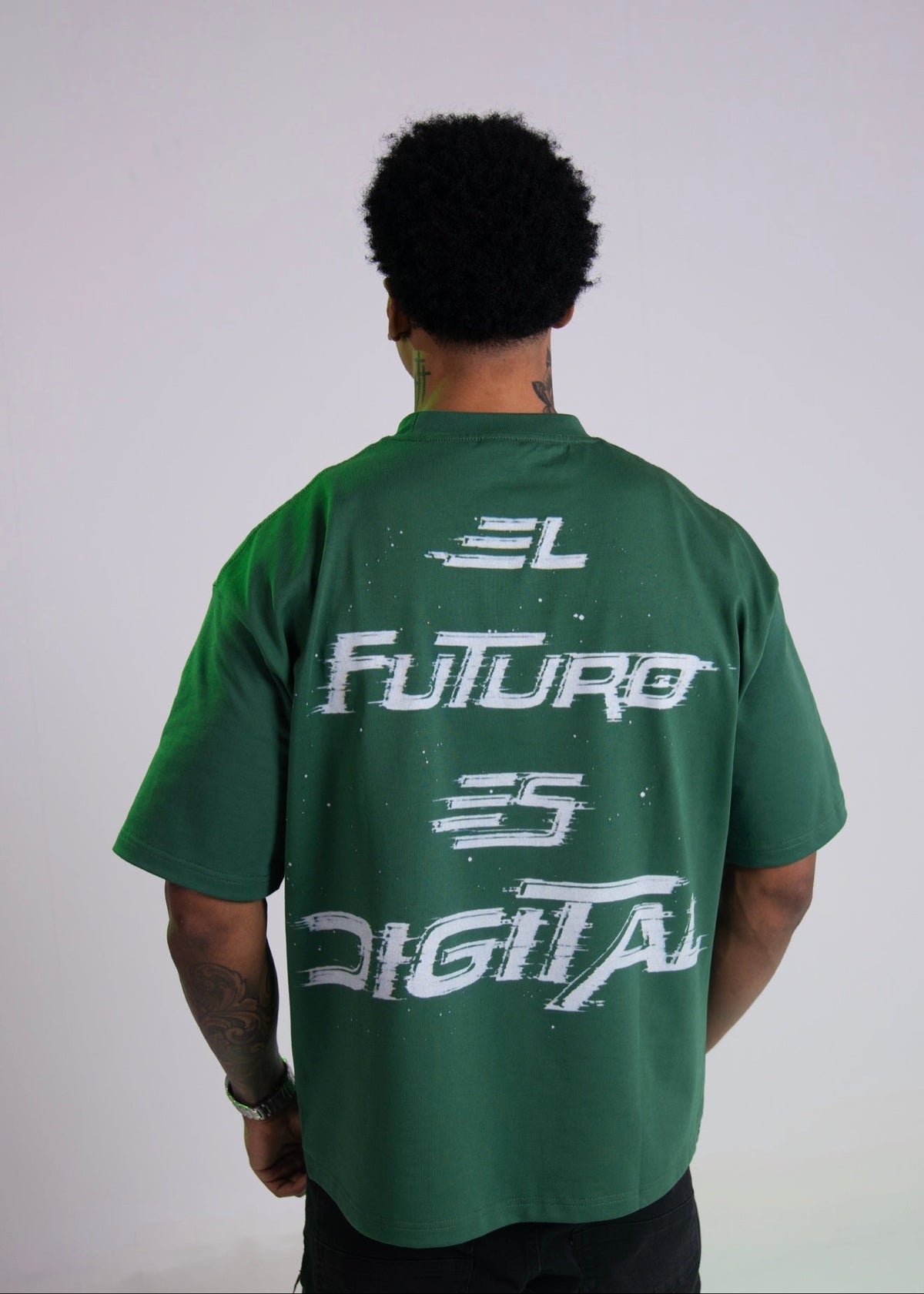 Digital Clone Deviation T-Shirt In Green