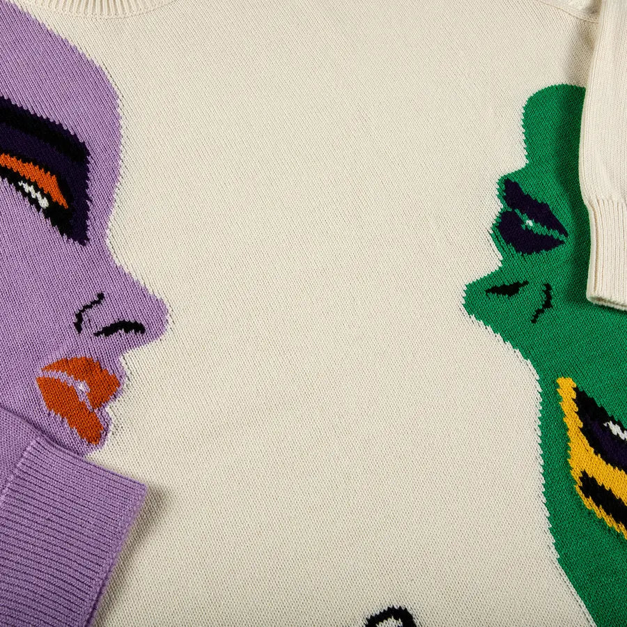 Supreme Faces Cream Sweater 2021