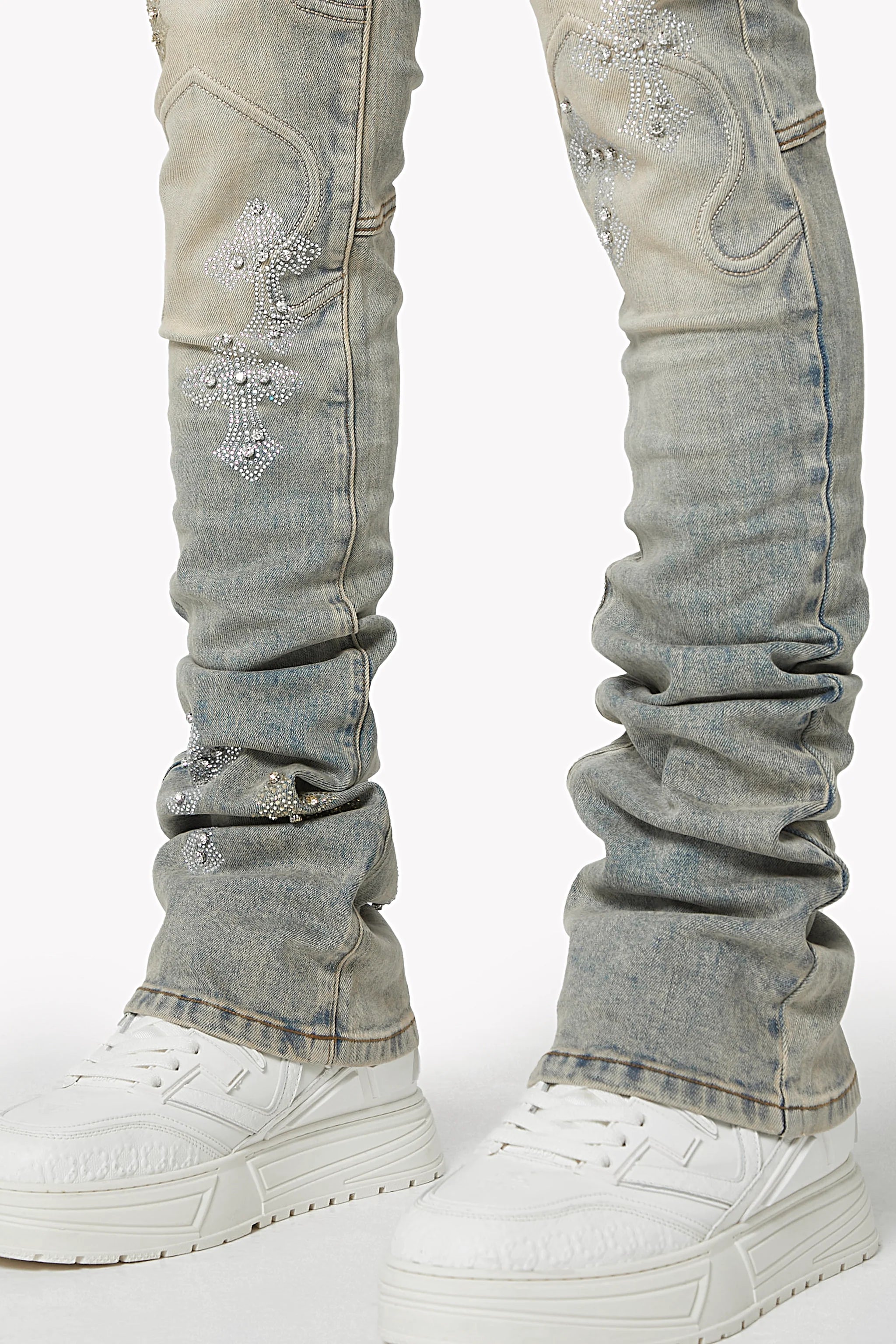 Guapi Faded Cross Denim Jeans