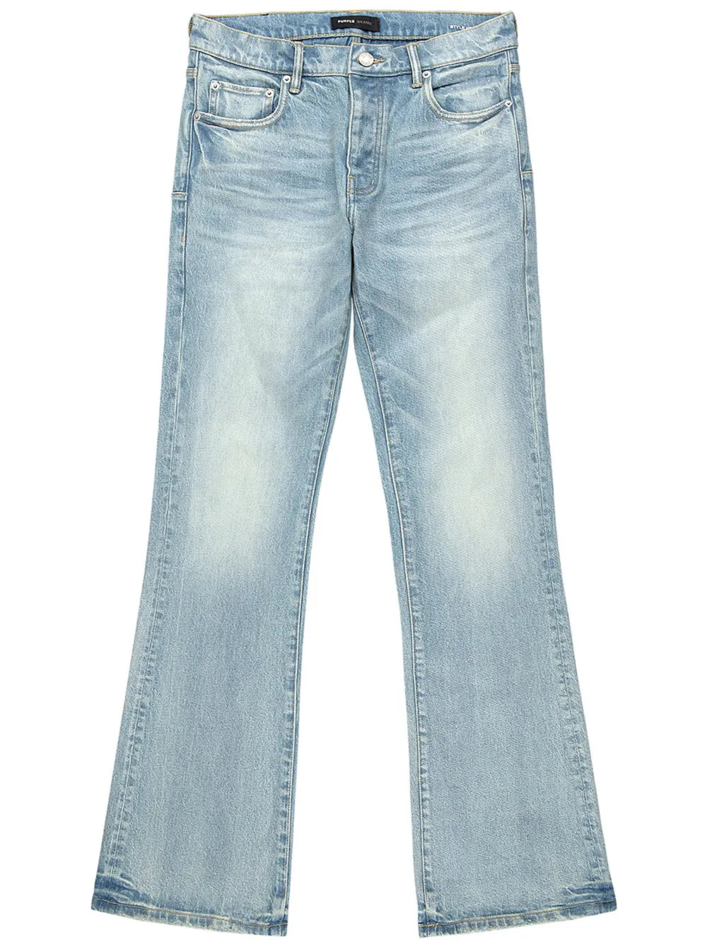 Purple Brand Low Rise Flared Leg Pinner Coated Vintage Jean (P004-TPLG125)