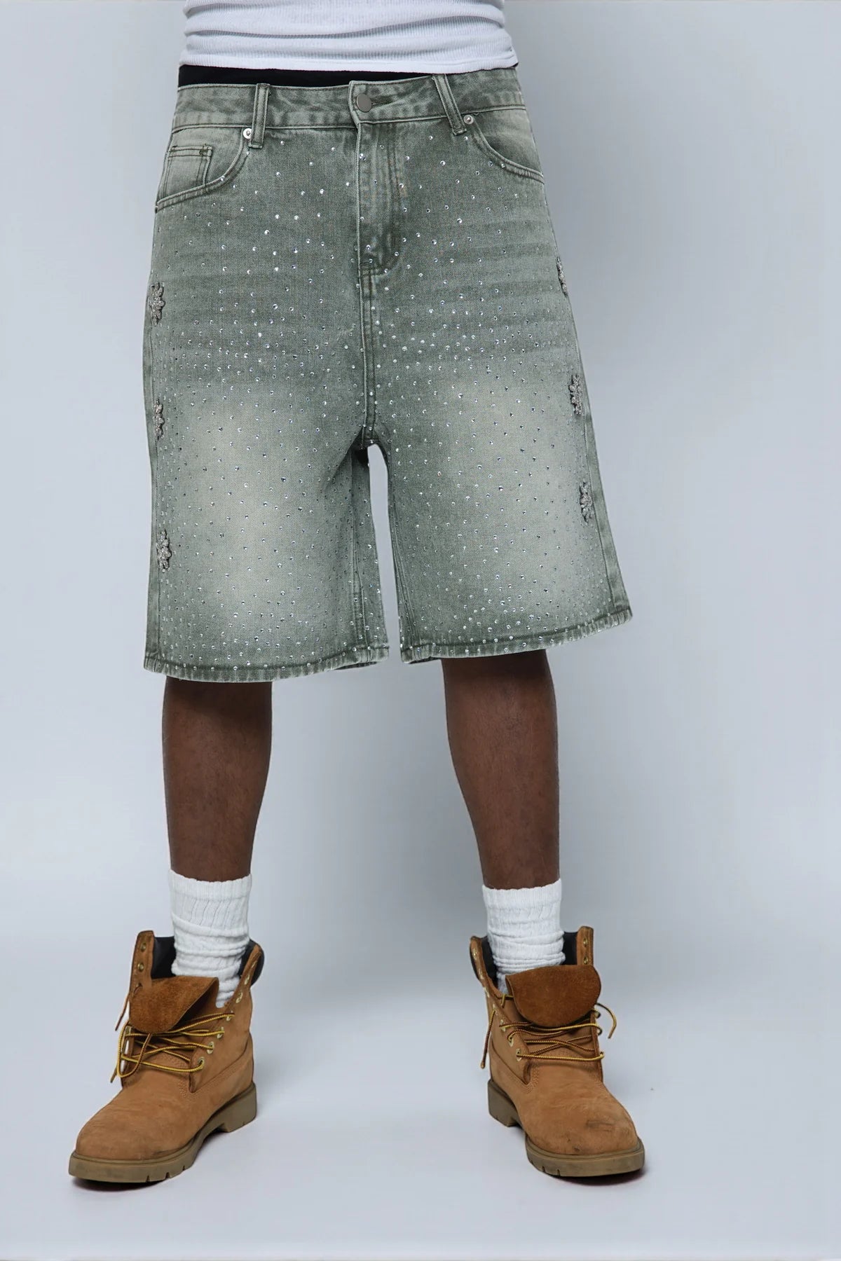 Fraternal Washed Olive Astro Jorts