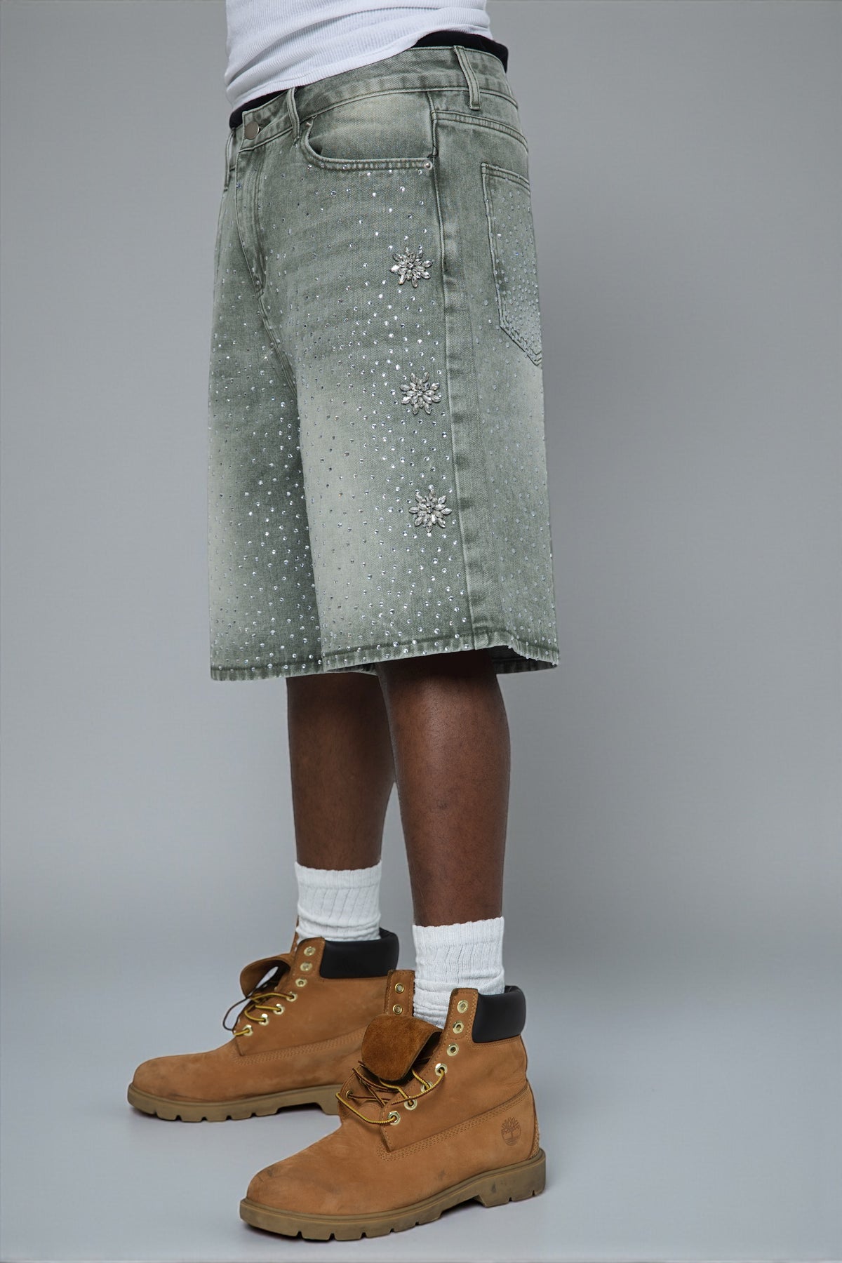 Fraternal Washed Olive Astro Jorts