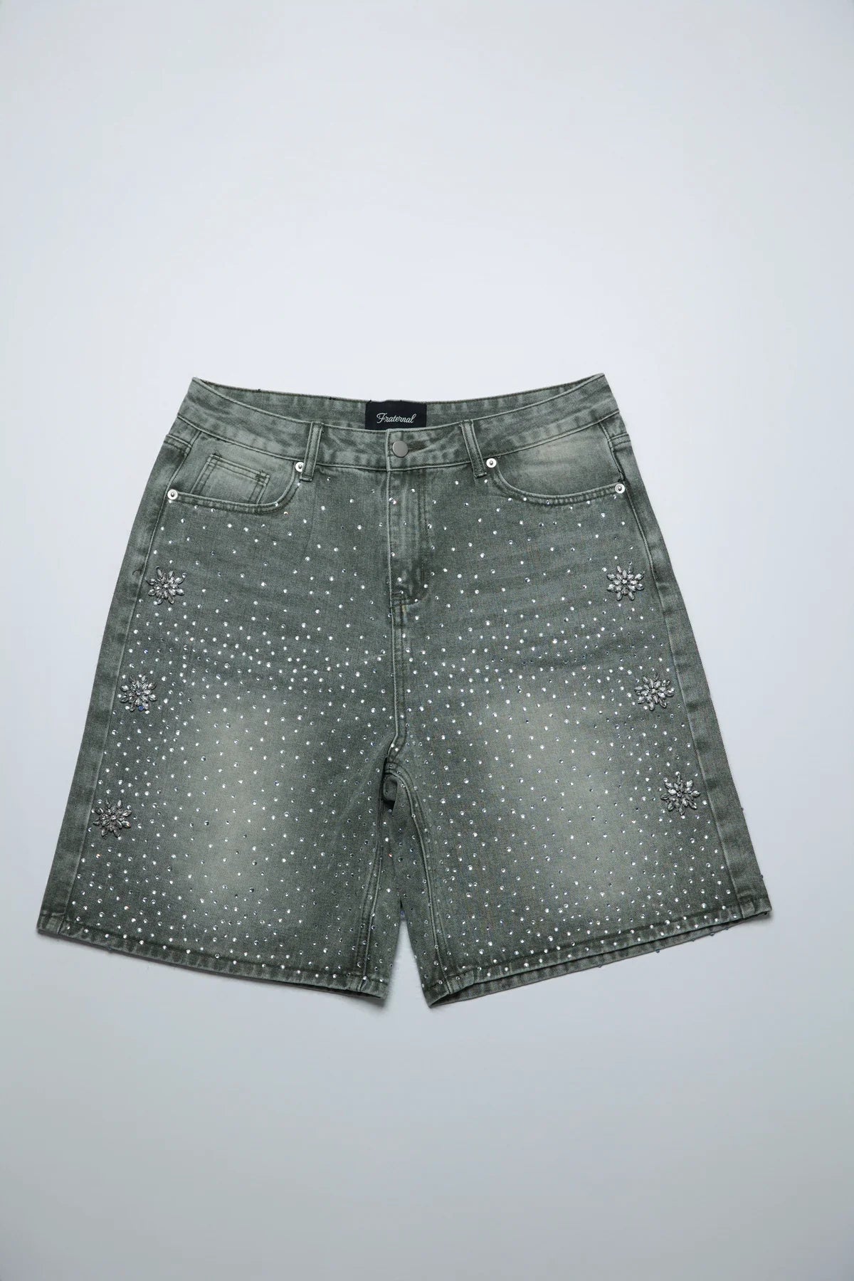 Fraternal Washed Olive Astro Jorts
