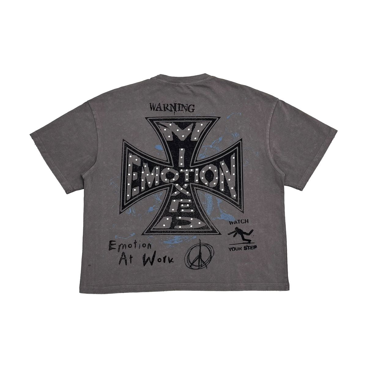 Mixed Emotion Friends T-Shirt In Grey