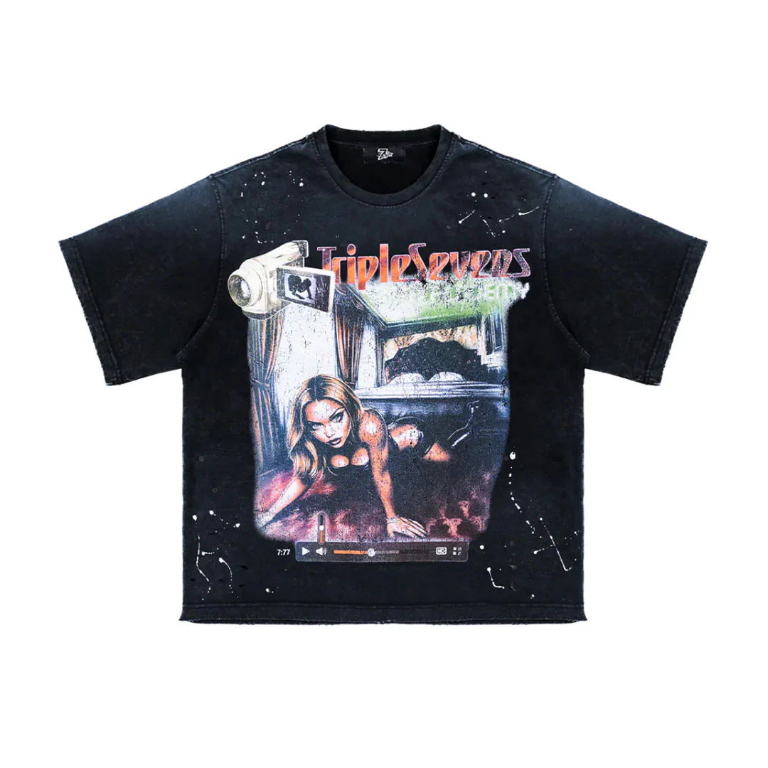 Triple Sevens Filmstar Black T-Shirt