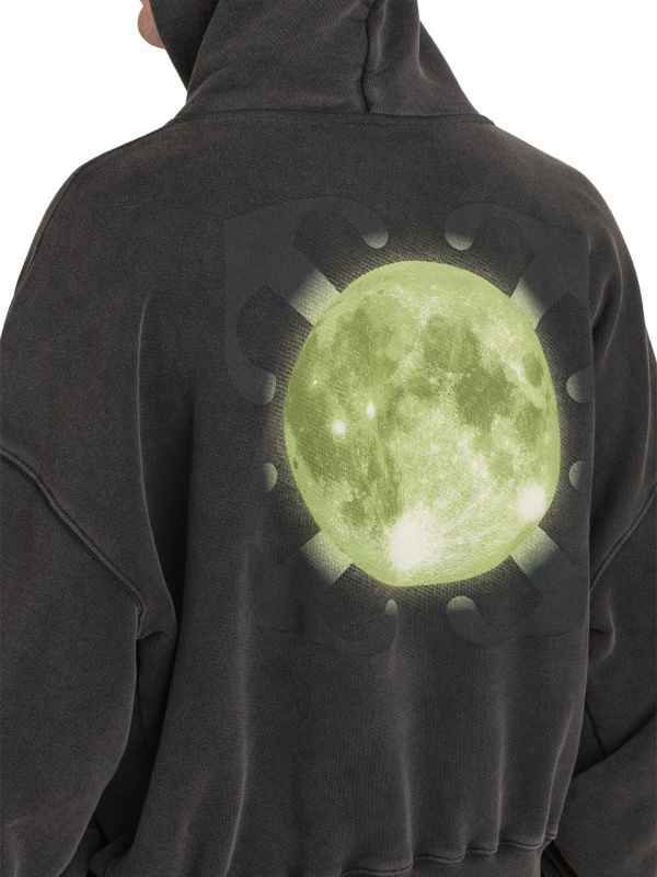 Off-White Super Moon Arrow Over Hoodie In Black