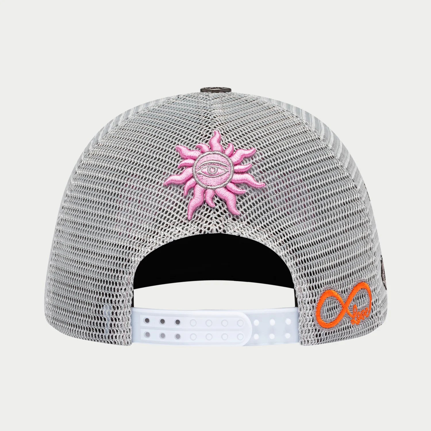 Godspeed Forever Trucker Hat Grey/Pink
