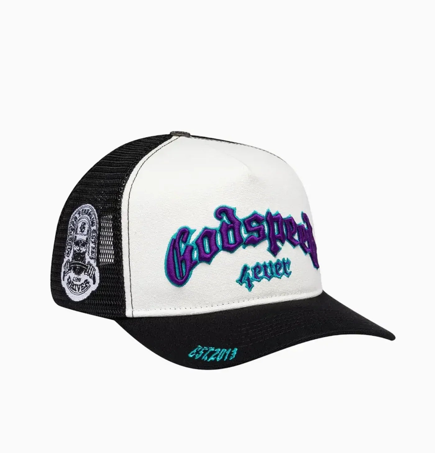 Godspeed Forever Trucker Hat White/Black/Purple