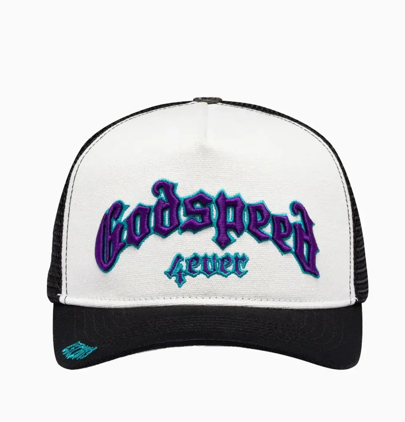 Godspeed Forever Trucker Hat White/Black/Purple