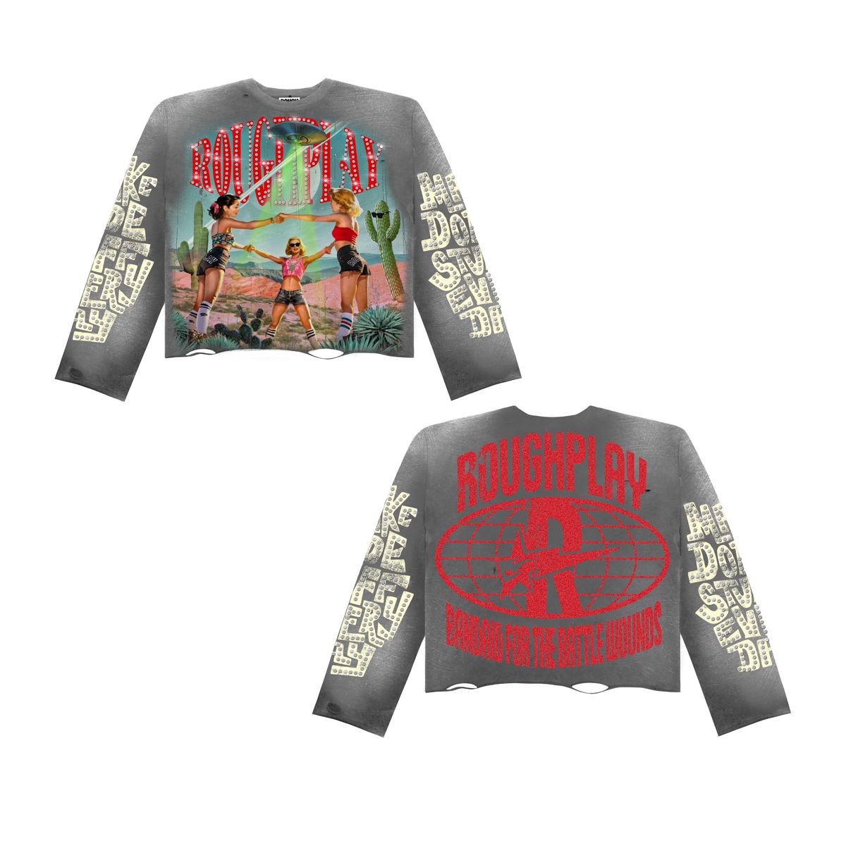 Roughplay Together Long Sleeve T-Shirt Grey