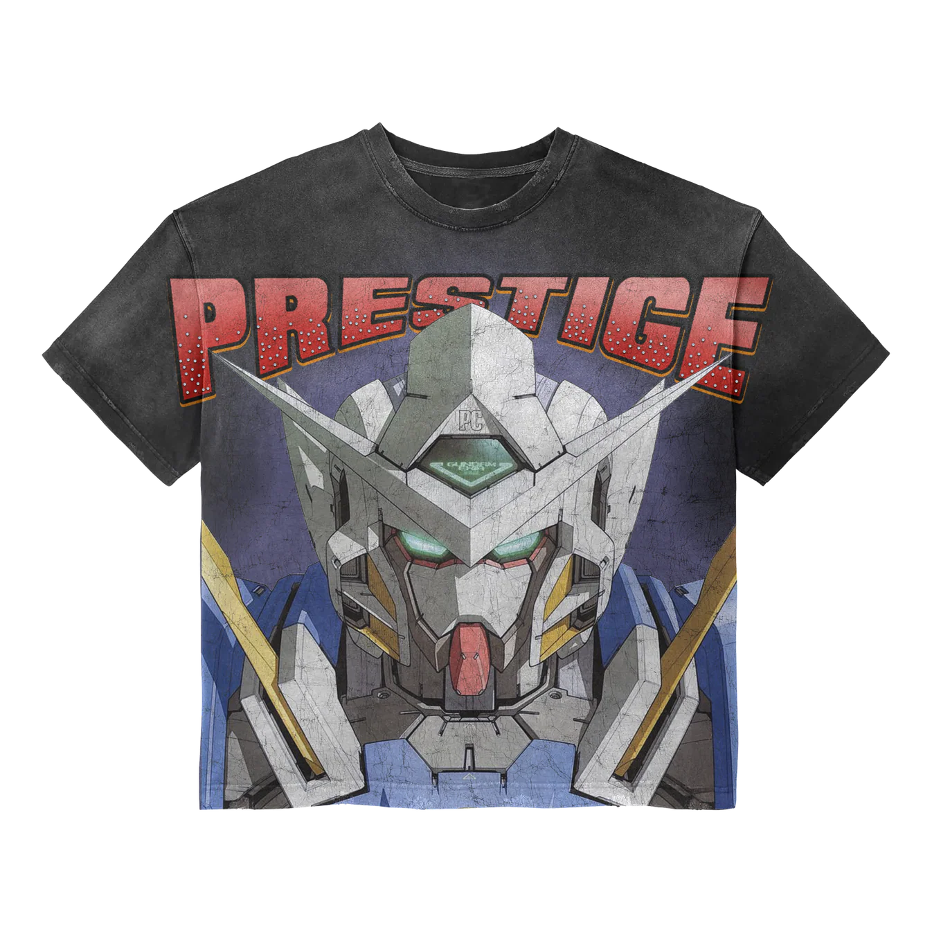 Prestige Gundam Rhinestone T-Shirt In Black