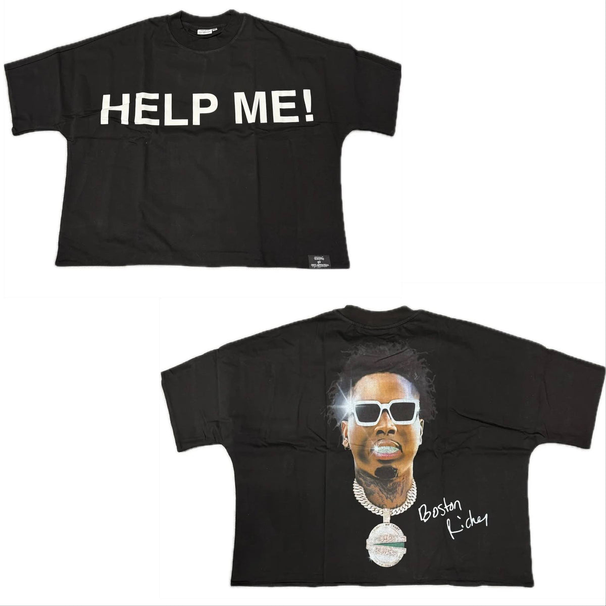 Onyx Aparraell x Boston Richey Help Me! T-Shirt In Black