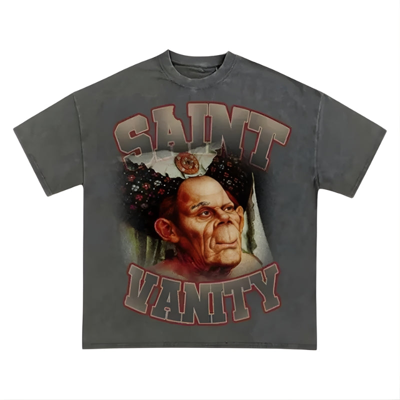Saint Vanity Grey HOQ T-Shirt